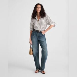 Madewell The Balloon Jean Barrel Leg Jean in Greendale Wash Size 23